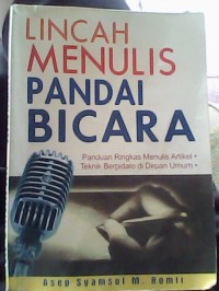 LINCAH MENULIS PANDAI BICARA